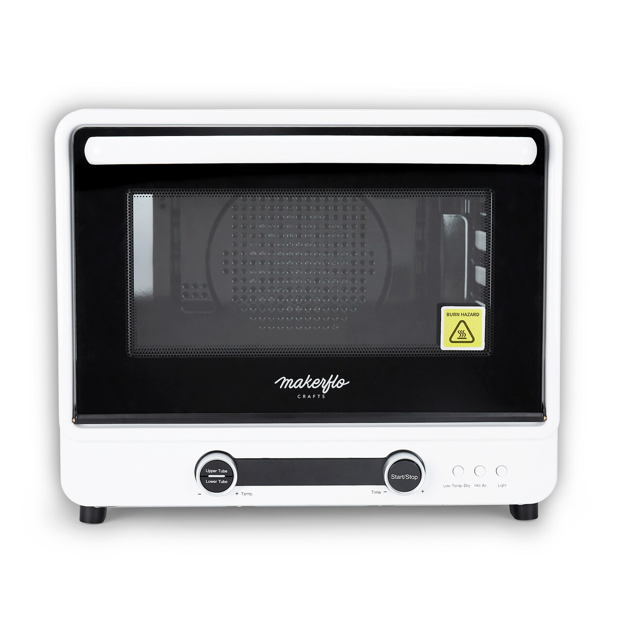 Makerflo 40 L Sublimation Oven for Tumbler, Bottle, Mug| Heat Resistant Gloves, 1 Wire Shelf, 1 Metal Mesh Shelf for Smaller Objects, and 1 Catch Plate | Ideal Gift for Crafters